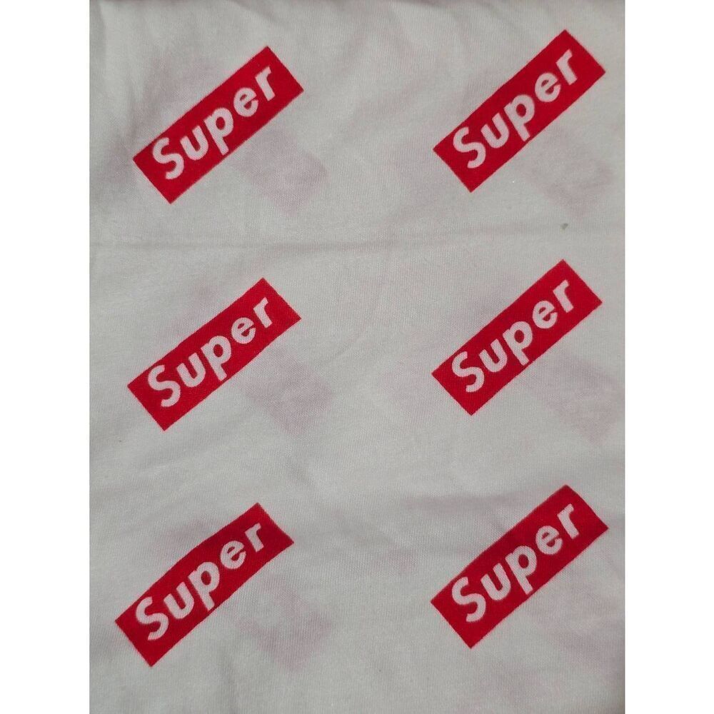 5 Yards Designer Logo Inspired "Super"Rayon Knit Fabric